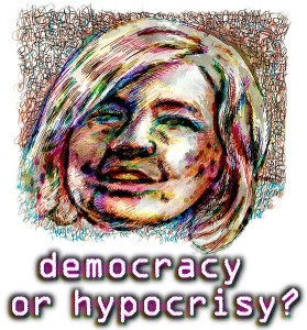 hillary_clinton_democracy_or_hypocrisy_illustration